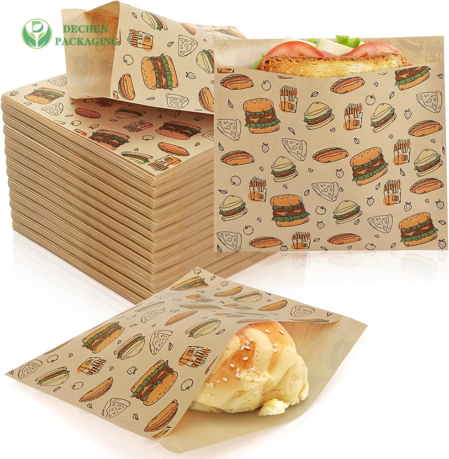 Bolsas de Papel Resistentes para Llevar: Mantenga seguras sus entregas de comida